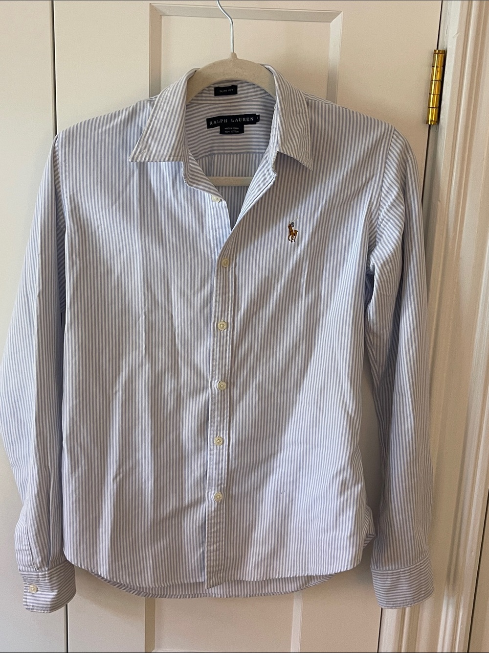 Ralph Lauren Blue and White Oxford Shirt